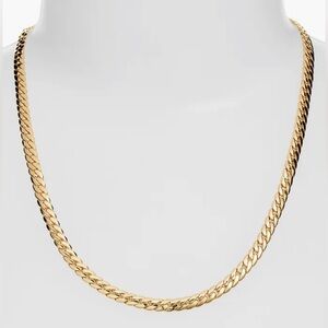 🔐JENNY BIRD 14K GOLD PLATED WALLACE CUBAN CHAIN NECKLACE 🔐